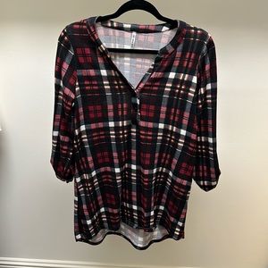 Plaid tunic